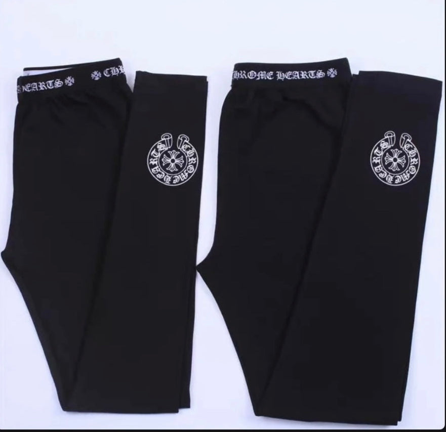 Black Chrome Leggings