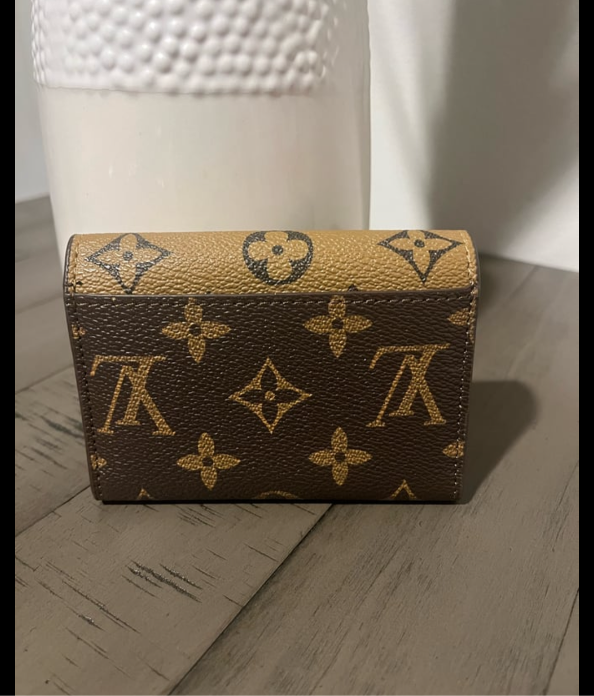 Brown luxe small wallet