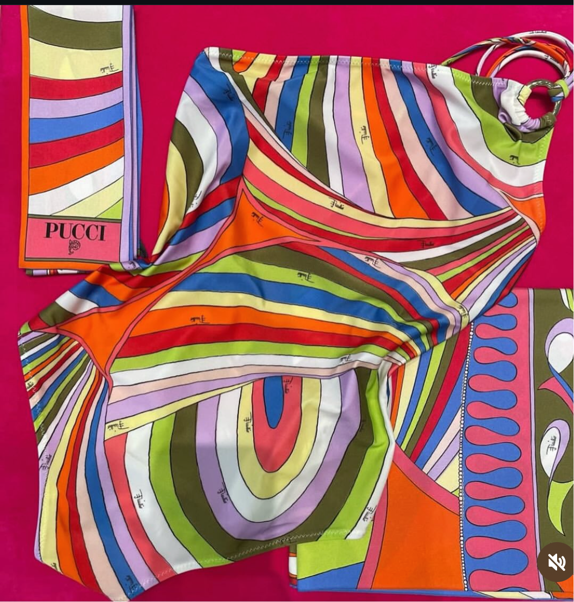 Rainbow Pucci One Piece
