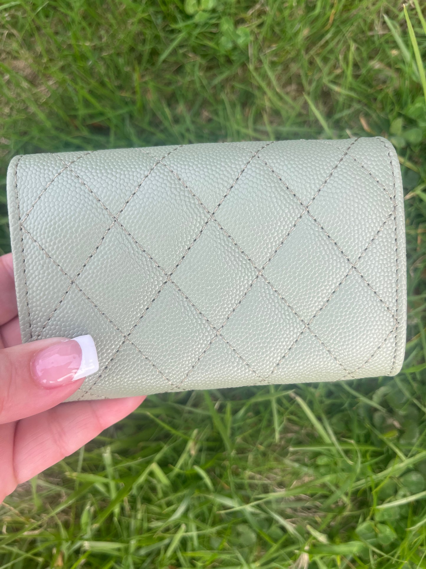 Light green CC wallet