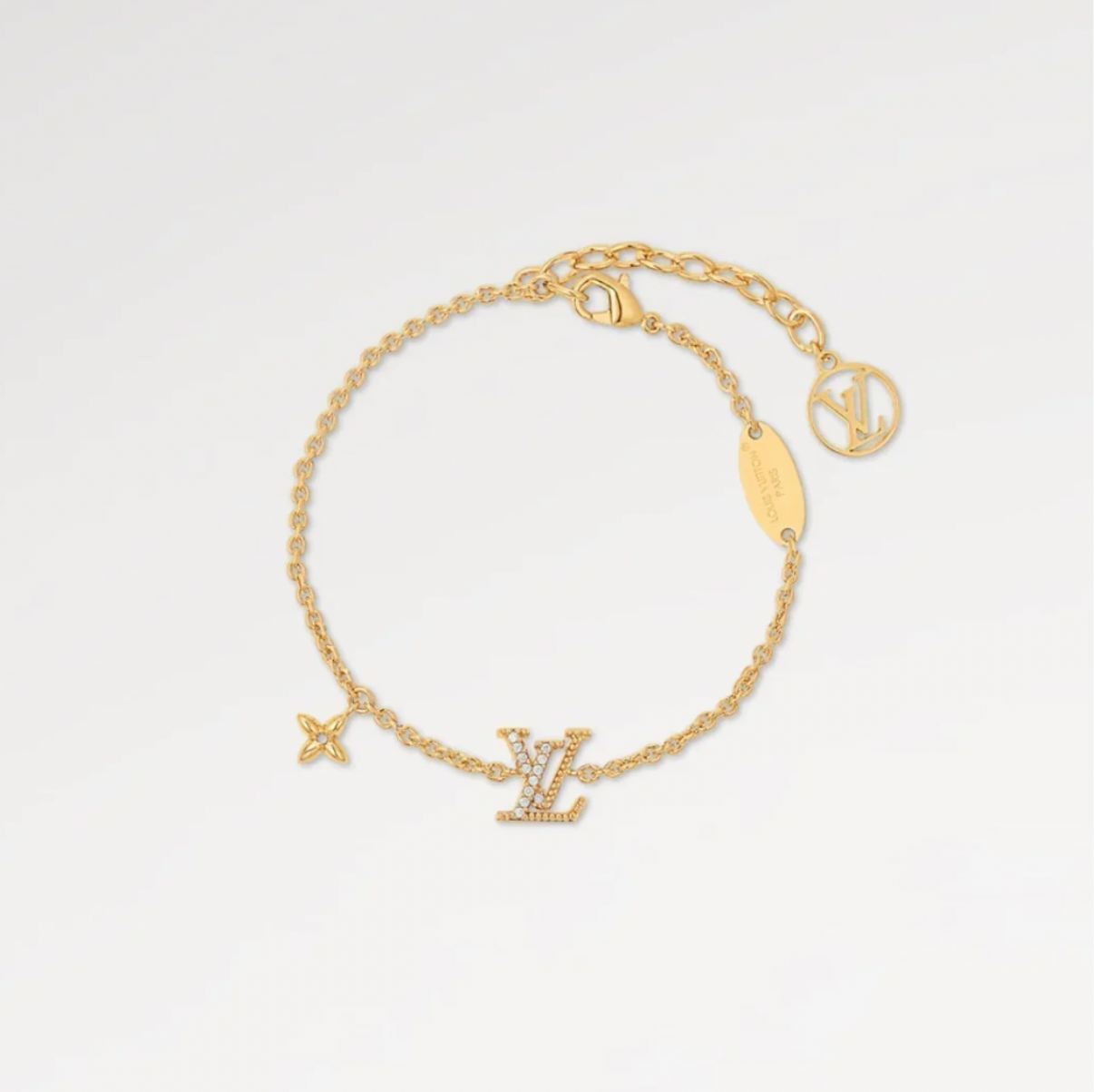 Gold L Bracelet