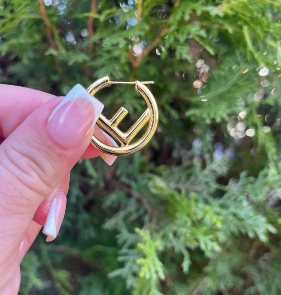Fefe Gold Small Earrings