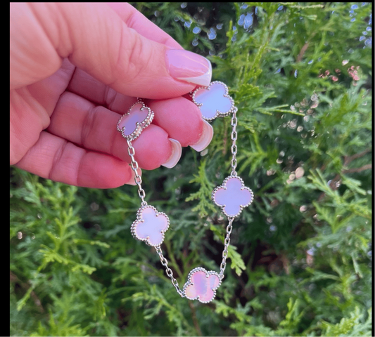 Pink and Silver VC Bracelet