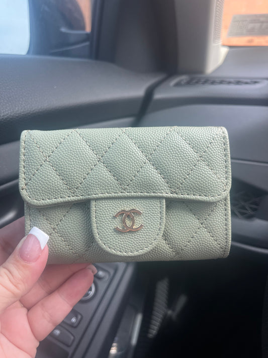 Light green CC wallet
