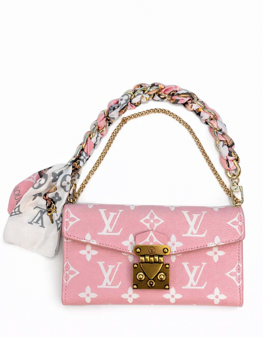 Pink phone clutch