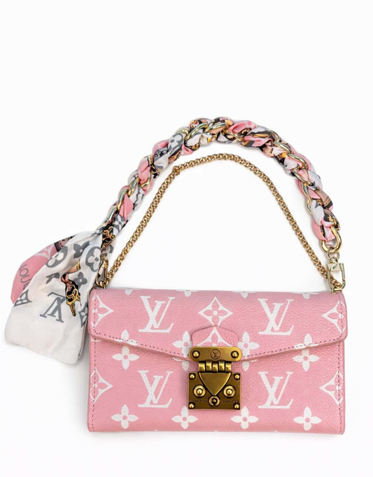 Pink phone clutch