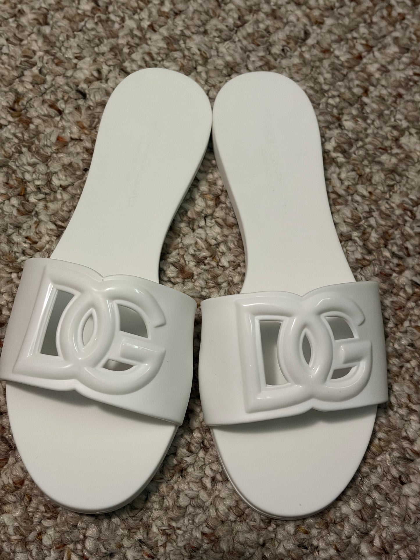 White sandals