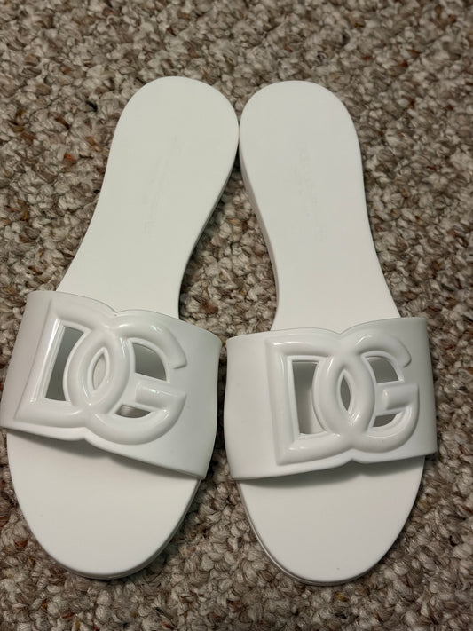 White sandals