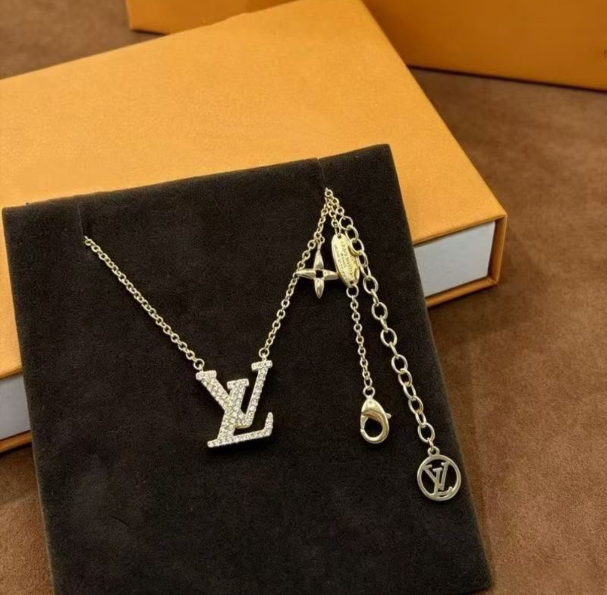 Gold L Necklace
