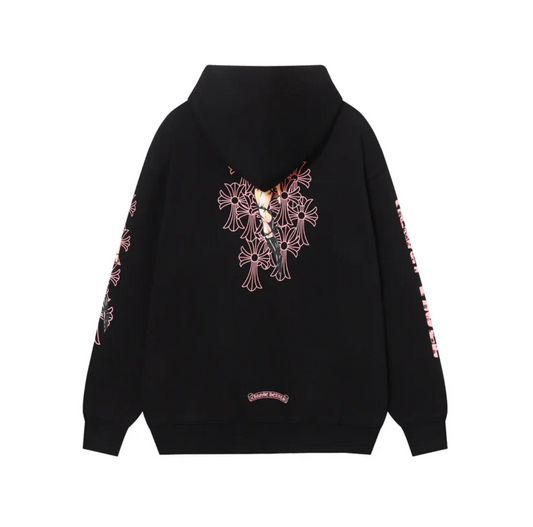 Chrome Hoodie ( with pink )