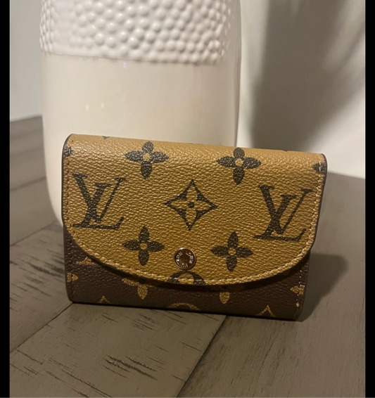 Brown luxe small wallet