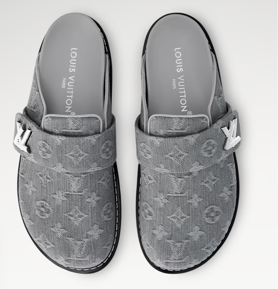 Gray L Clogs