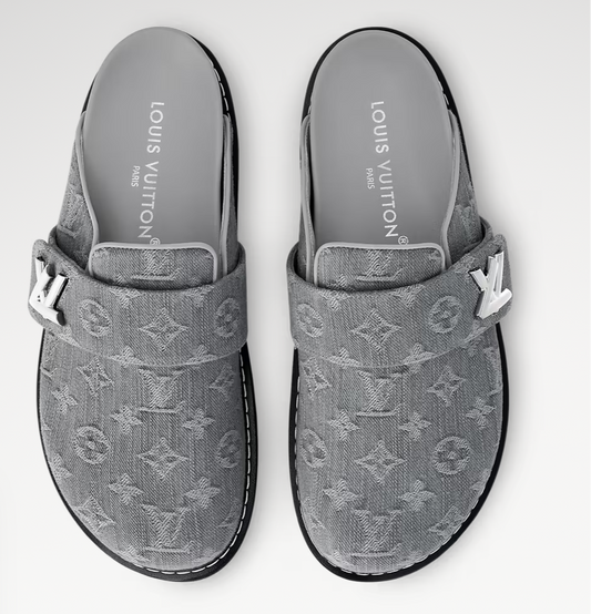 Gray L Clogs
