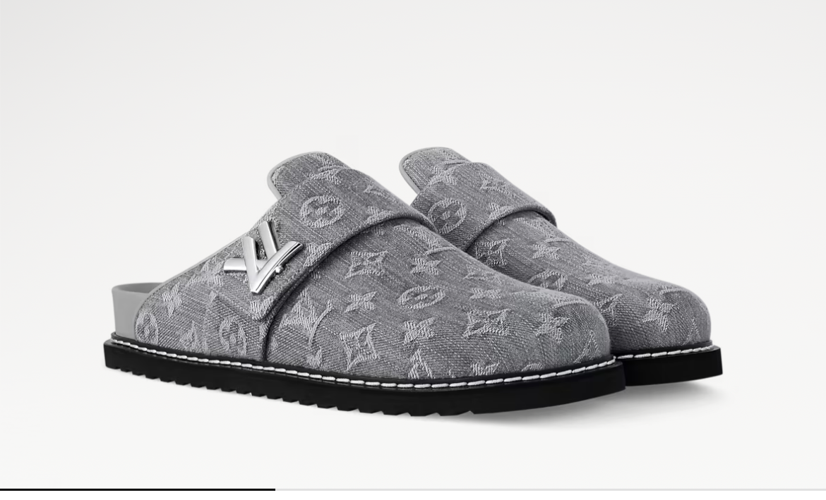 Gray L Clogs