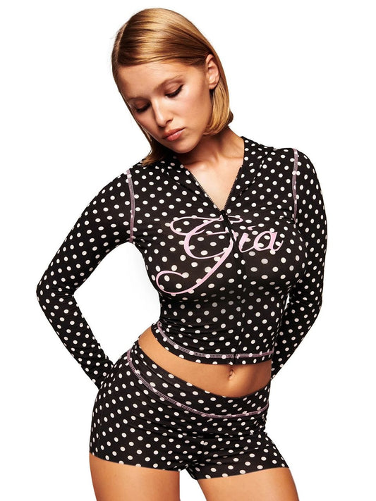 Black dot short set